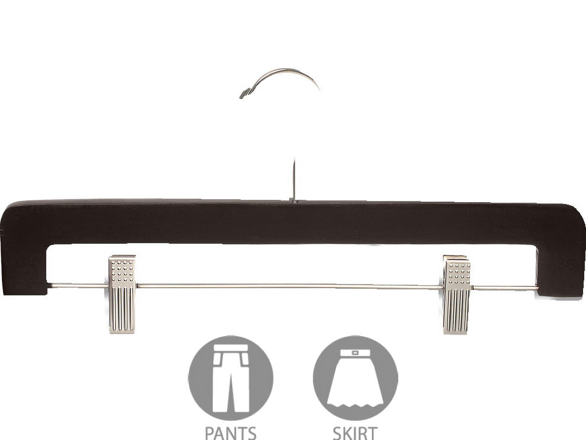 International Hanger Wooden Pants Hanger, 50 Pack