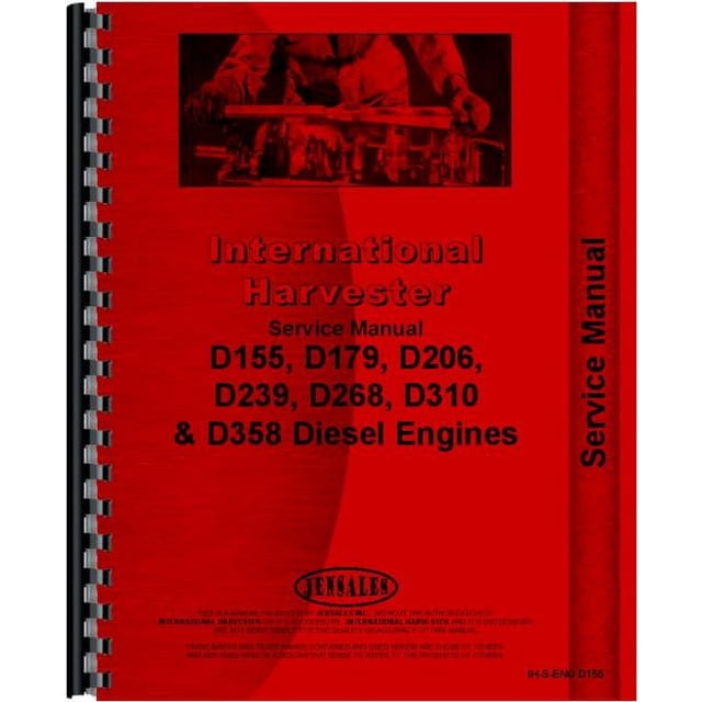 Engonge International Harvester 1620 Combine Engine Service Manual - Walmart ...