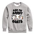 thumbnail image 1 of International Harvester - Ask Me About Goats - Toddler Crewneck Fleece Sweatshirt, 1 of 5