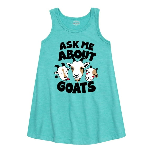 International Harvester - Ask Me About Goats - Toddler Girls A-line Dress