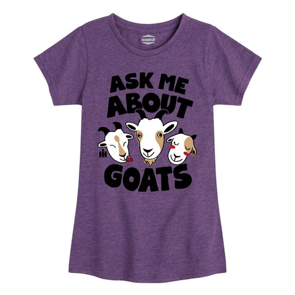 International Harvester - Ask Me About Goats - Toddler Girls Short Sleeve Graphic T-Shirt