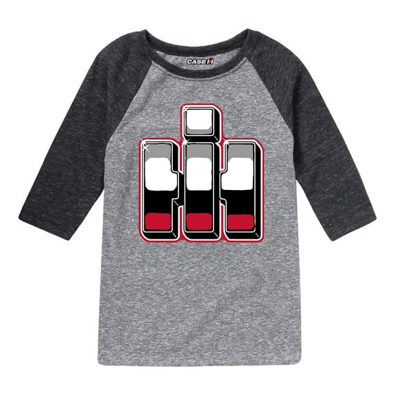 International Harvester - Chrome Logo - Youth Raglan Graphic T-Shirt