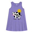 thumbnail image 1 of International Harvester - Cow Print - Toddler Girls A-line Dress, 1 of 5
