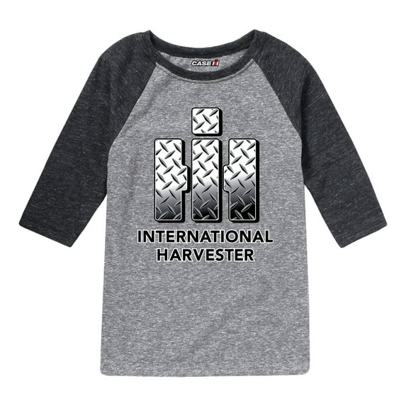 International Harvester - Diamond Plate - Youth Raglan Graphic T-Shirt