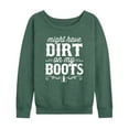 thumbnail image 1 of International Harvester Dirt On My Boots - Women's Lightweight French Terry Long Sleeve Shirt, 1 of 6