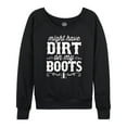 thumbnail image 1 of International Harvester Dirt On My Boots - Women's Lightweight French Terry Long Sleeve Shirt, 1 of 6