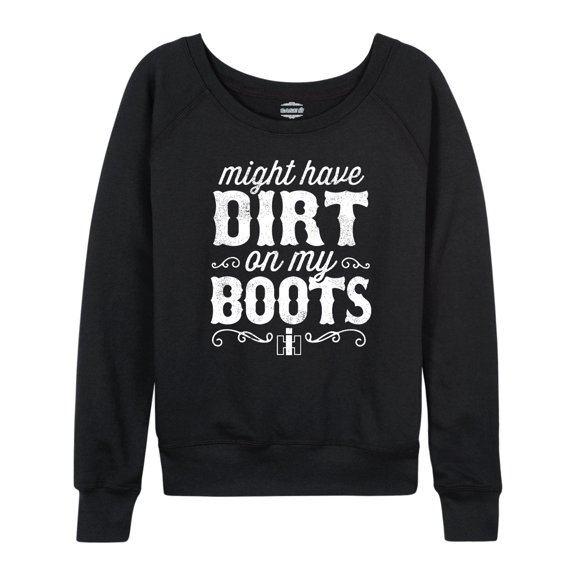 International Harvester Dirt On My Boots - Women's Lightweight French Terry Long Sleeve Shirt