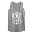 thumbnail image 1 of International Harvester Dirt On My Boots - Women's Racerback Tank Top, 1 of 6