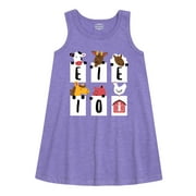 International Harvester - E-I-E-I-O Barnyard Animals - Toddler Girls A-line Dress