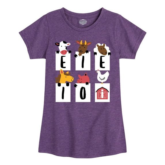 International Harvester - E-I-E-I-O Barnyard Animals - Toddler Girls Short Sleeve Graphic T-Shirt