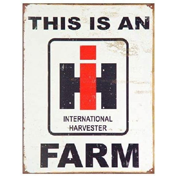 International Harvester Farm Farmall Tractor Barn Retro Vintage Look Metal Tin Sign 8x12inch