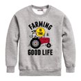 thumbnail image 1 of International Harvester - Farming Is The Good Life - Toddler Crewneck Fleece Sweatshirt, 1 of 5
