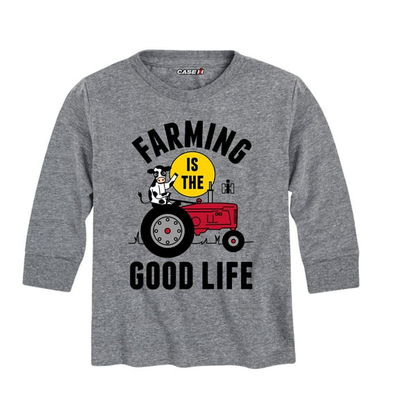 International Harvester - Farming Is The Good Life - Toddler Long Sleeve Graphic T-Shirt