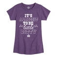 thumbnail image 1 of International Harvester - It's Alright To Be Little Bitty - Toddler Girls Short Sleeve Graphic T-Shirt, 1 of 6
