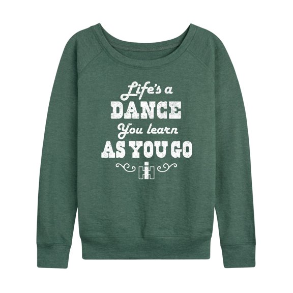 International Harvester Life's A Dance - Women's Lightweight French Terry Long Sleeve Shirt
