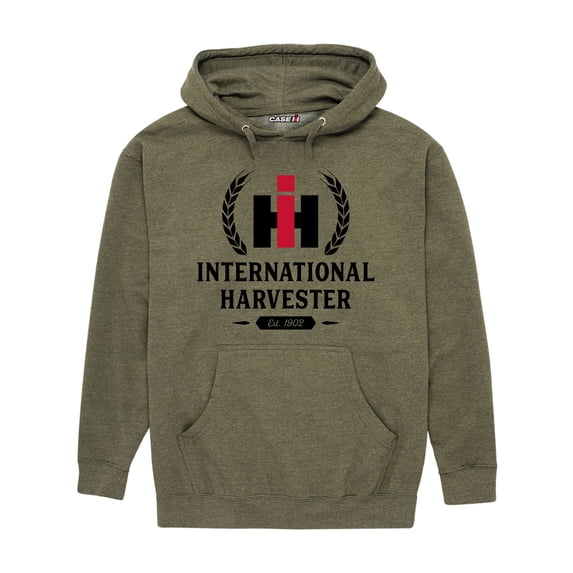 International Harvester Logo Badge - Men's Pullover Hooded Fleece Sweatshirt