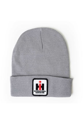 International Harvester Logo Gray Beanie Hat, IHGRYK
