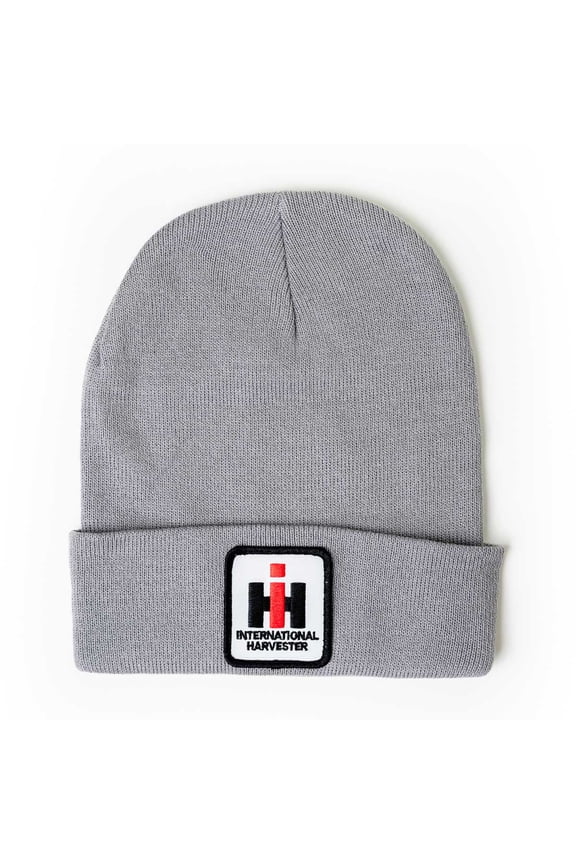 International Harvester Logo Gray Beanie Hat, IHGRYK