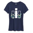 thumbnail image 1 of International Harvester Logo Growing Daisies - Women's Short Sleeve Graphic T-Shirt, 1 of 6