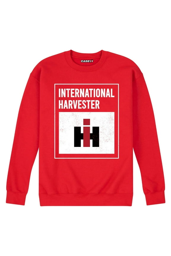 International Harvester Logo Red Crew Neck Sweatshirt D20744-Red