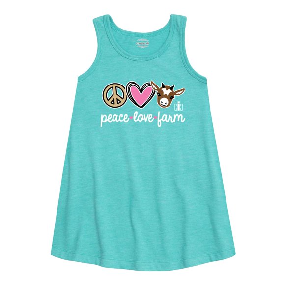 International Harvester - Peace Love Farm - Youth Girls A-line Dress