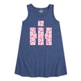 thumbnail image 1 of International Harvester - Pink Daisies Logo - Youth Girls A-line Dress, 1 of 6