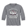 thumbnail image 1 of International Harvester - Professional Chicken Chaser - Youth Long Sleeve Graphic T-Shirt, 1 of 6
