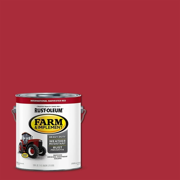 International Harvester Red , Rust-Oleum Gloss Farm and Implement Paint- Gallon, 1 Pack