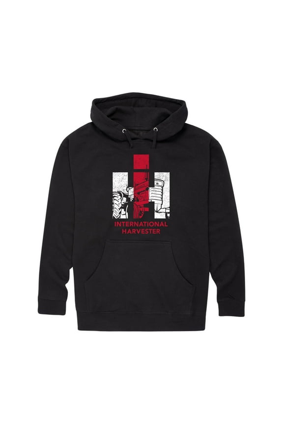 International Harvester Tractor Fill Logo - Men's Pullover Hooded Fleece Sweatshirt