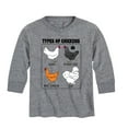 thumbnail image 1 of International Harvester - Types Of Chickens - Youth Long Sleeve Graphic T-Shirt, 1 of 6