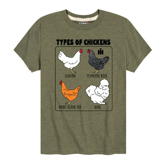 International Harvester - Types Of Chickens - Youth Short Sleeve Graphic T-Shirt