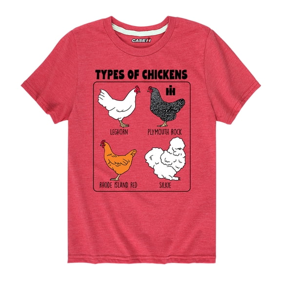 International Harvester - Types Of Chickens - Youth Short Sleeve Graphic T-Shirt