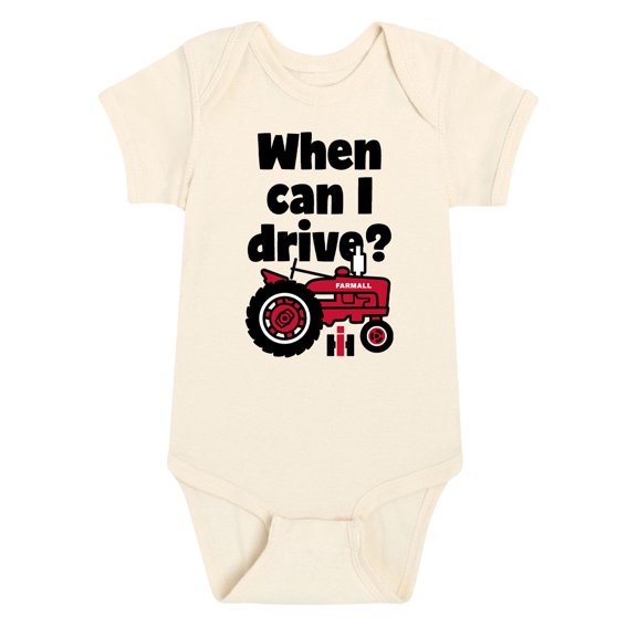 International Harvester - When Can I Drive - Infant Baby One Piece