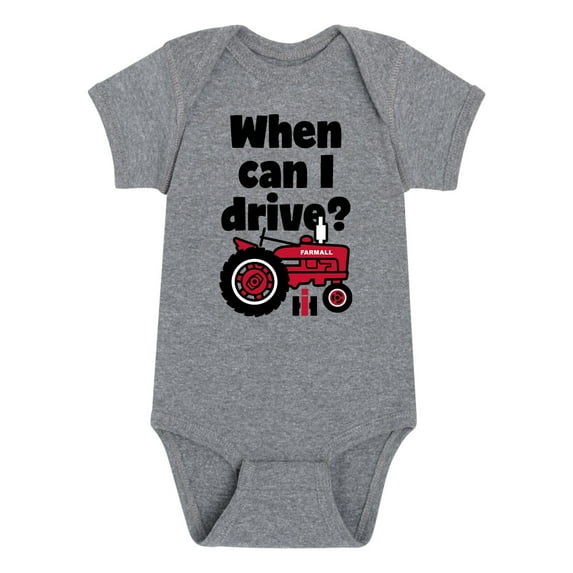 International Harvester - When Can I Drive - Infant Baby One Piece