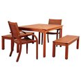 thumbnail image 1 of Amazonia Richfield 5 Piece Eucalyptus Rectangular Dining Set, 1 of 8