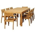 thumbnail image 1 of Amazonia Boyd 9 Piece Teak Rectangular Patio Dining Set, 1 of 3