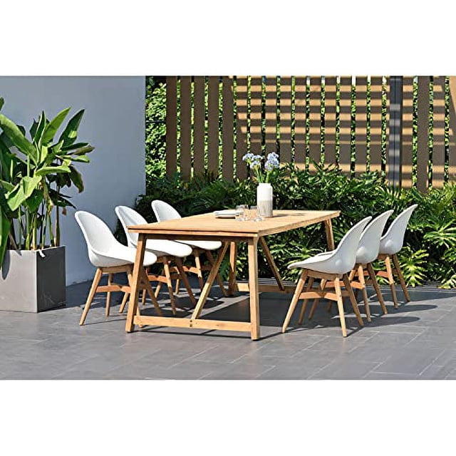 International Home Miami 7pc Teak Patio Dining Set - Walmart.com