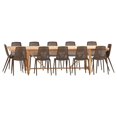thumbnail image 1 of International Home Miami Corp Amazonia 13-Piece Resin Patio Dining Set in Brown, 1 of 6