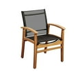 thumbnail image 1 of International Home Miami SC FORT-BK Amazonia Fortuna Teak Dining Armchair with Black Textile Sling, 1 of 5