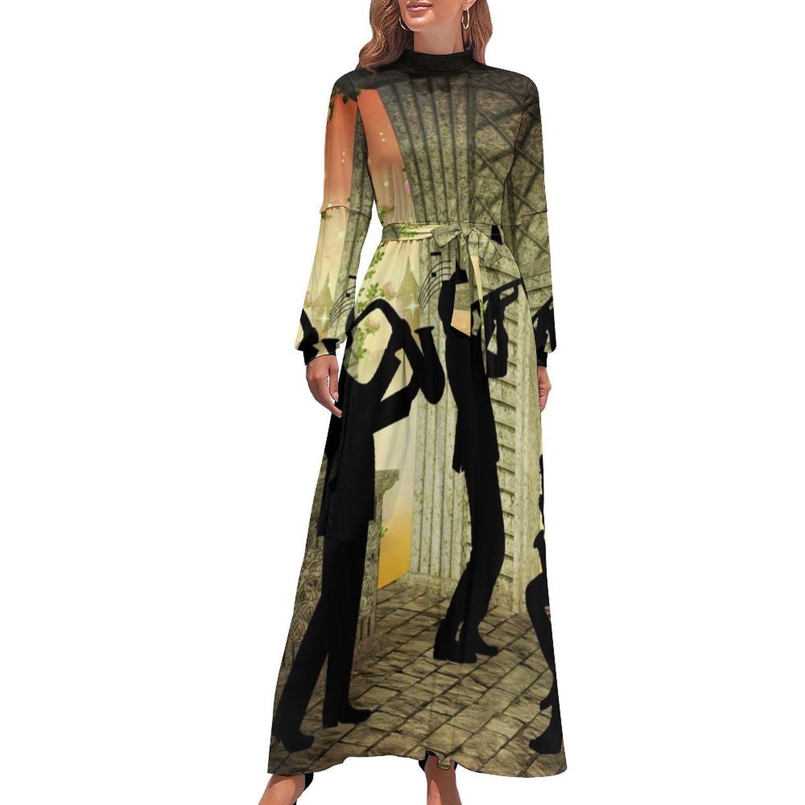 International Jazz Music Band Long Dress summer dress woman 2025