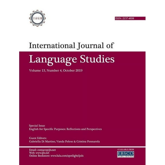 International Journal of Language Studies (IJLS) - volume 13(4), (Paperback)