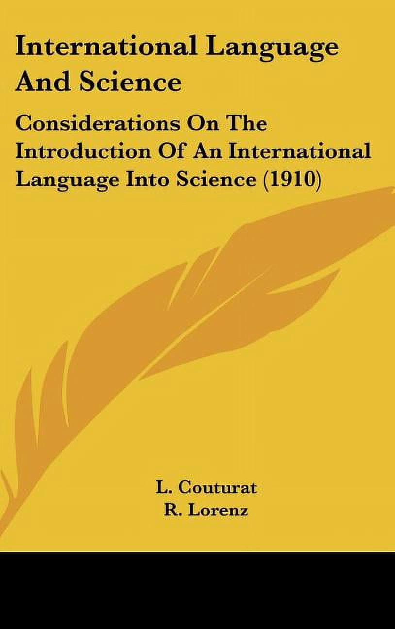 International Language And Science : Considerations On The Introduction ...