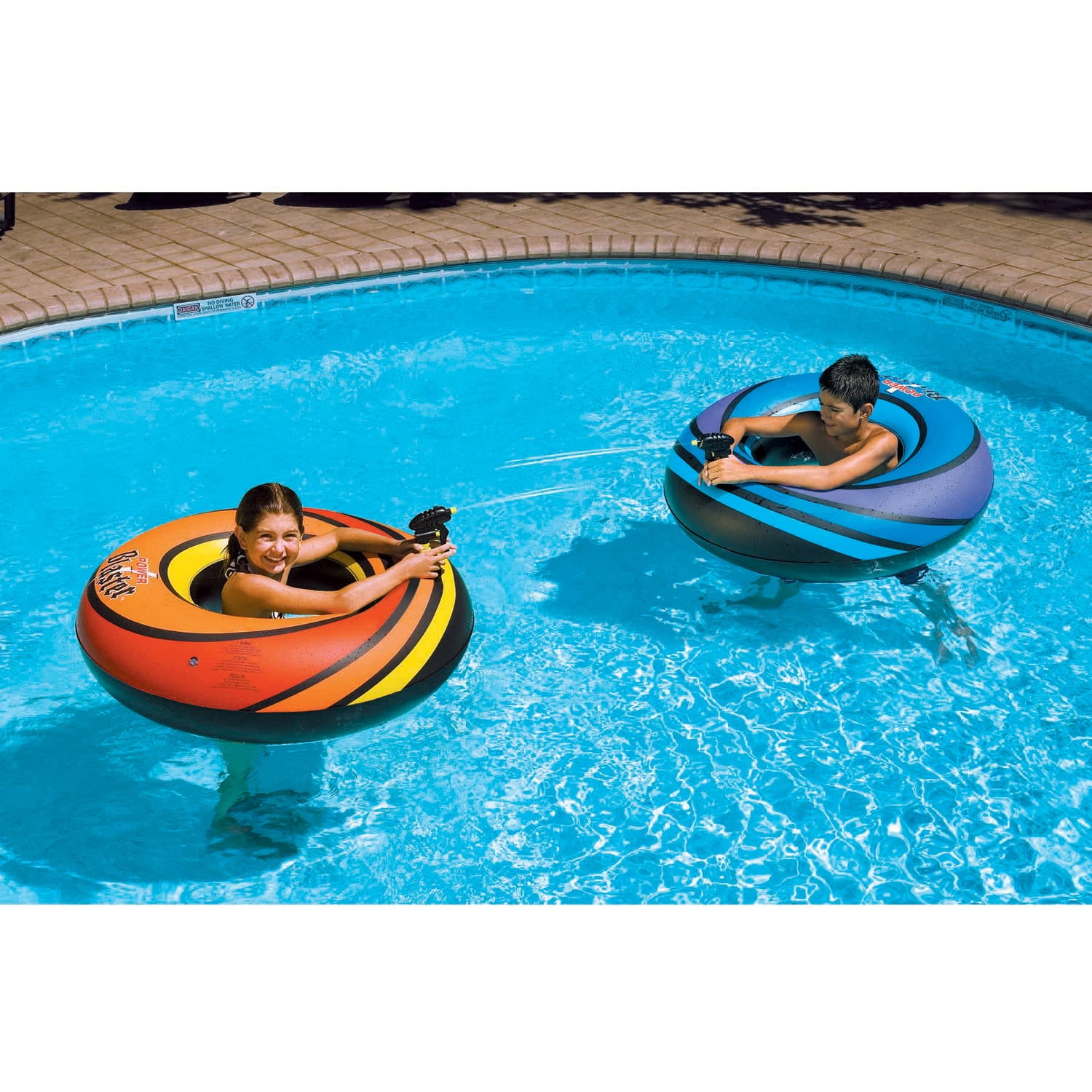 International Leisure 90755 Swimline Power Blaster Dual Squirter Set Pool Float 