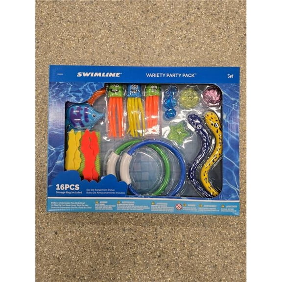 International Leisure Products SW91400 Variety Party Pack Pool Dive Game Set - 16 Piece