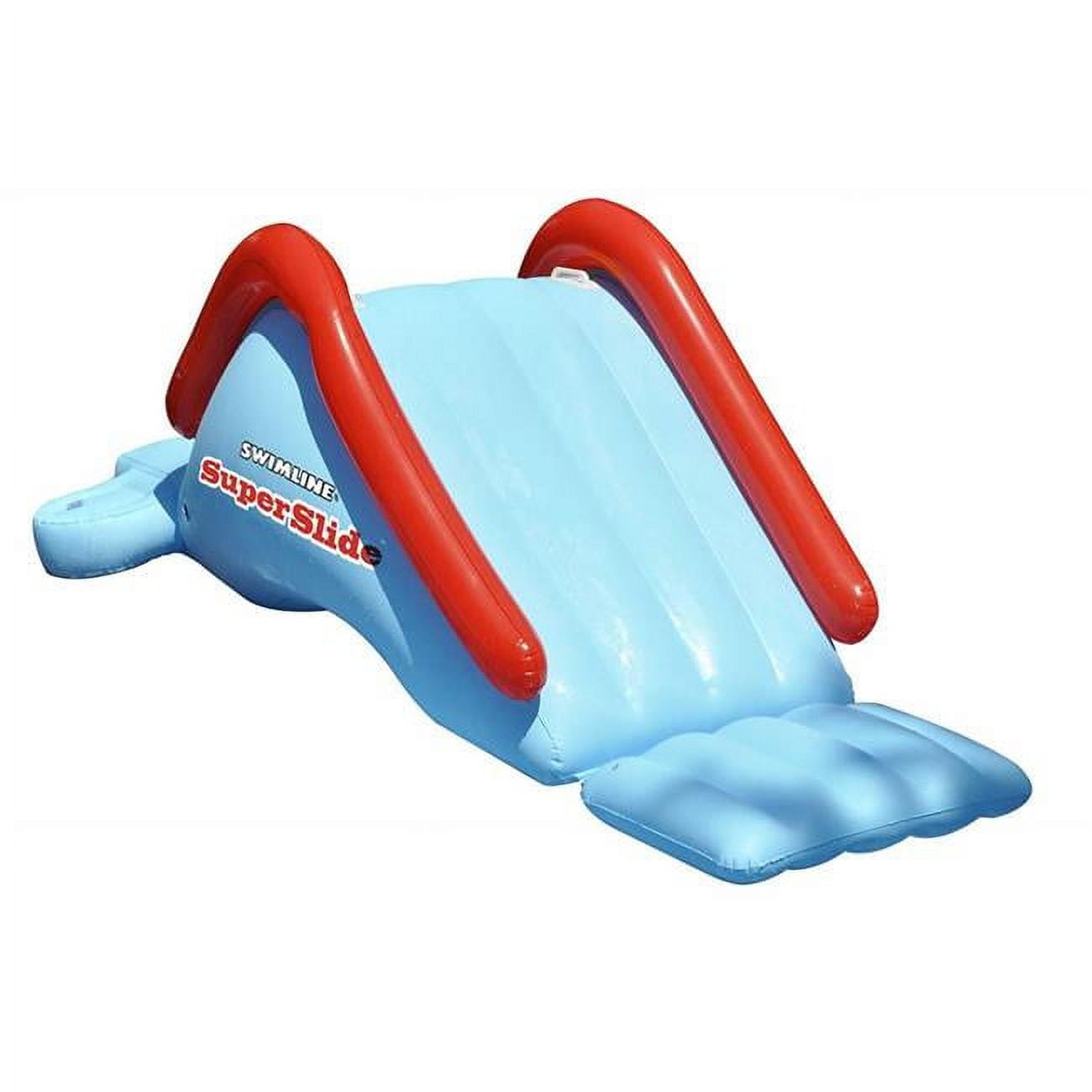 Blue and Red Inflatable Vinyl Pool Slide for Kids