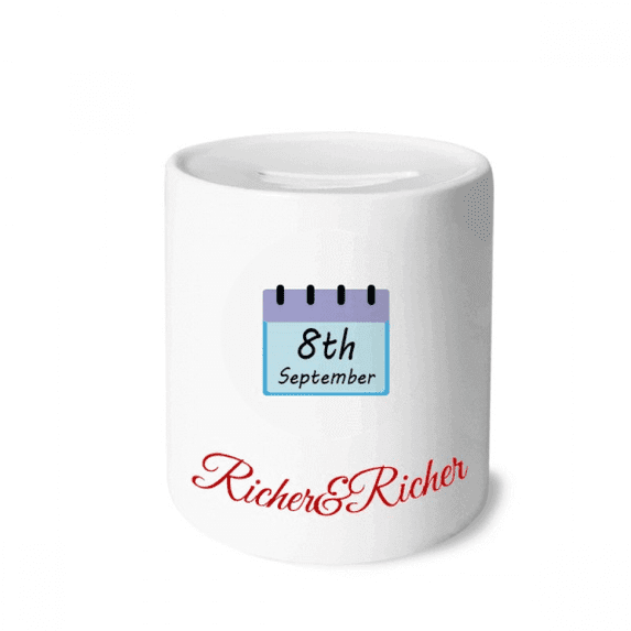 International Literacy Day Elinate Discrination Rich and Rich Bank Saving Box Coin