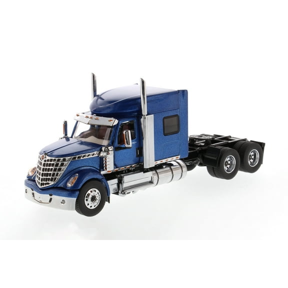 International LoneStar Sleeper SFFA Tandem Cab Truck Tractor, Blue - Diecast Masters 71026 - 1/50 scale Diecast Model Toy Car
