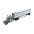 thumbnail image 1 of International LoneStar Sleeper SFFA Tandem Cab Truck Tractor with Refrigerated Van, Gray and Silver - Diecast Masters 71043 - 1/50 scale Diecast Model Toy Car, 1 of 5