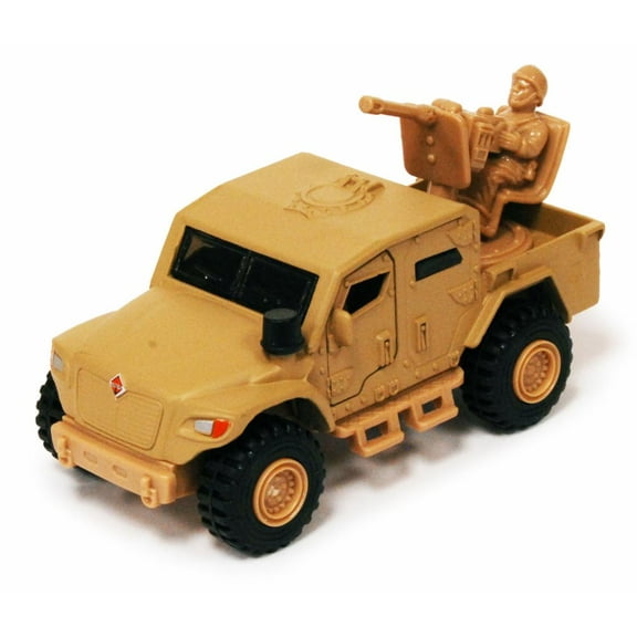 International MXT-MV Husky Military Truck - Rear Gunner, Desert Tan - Showcasts 2167D - 4.5 Inch Scale Diecast Model Replica (Brand New, but NOT IN BOX)