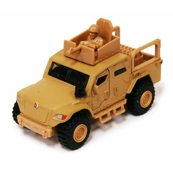 International MXT-MV Husky Military Truck - Turret Gunner, Desert Tan - Showcasts 2167D - 4.5 Inch Scale Diecast Model Replica (Brand New, but NOT IN BOX)